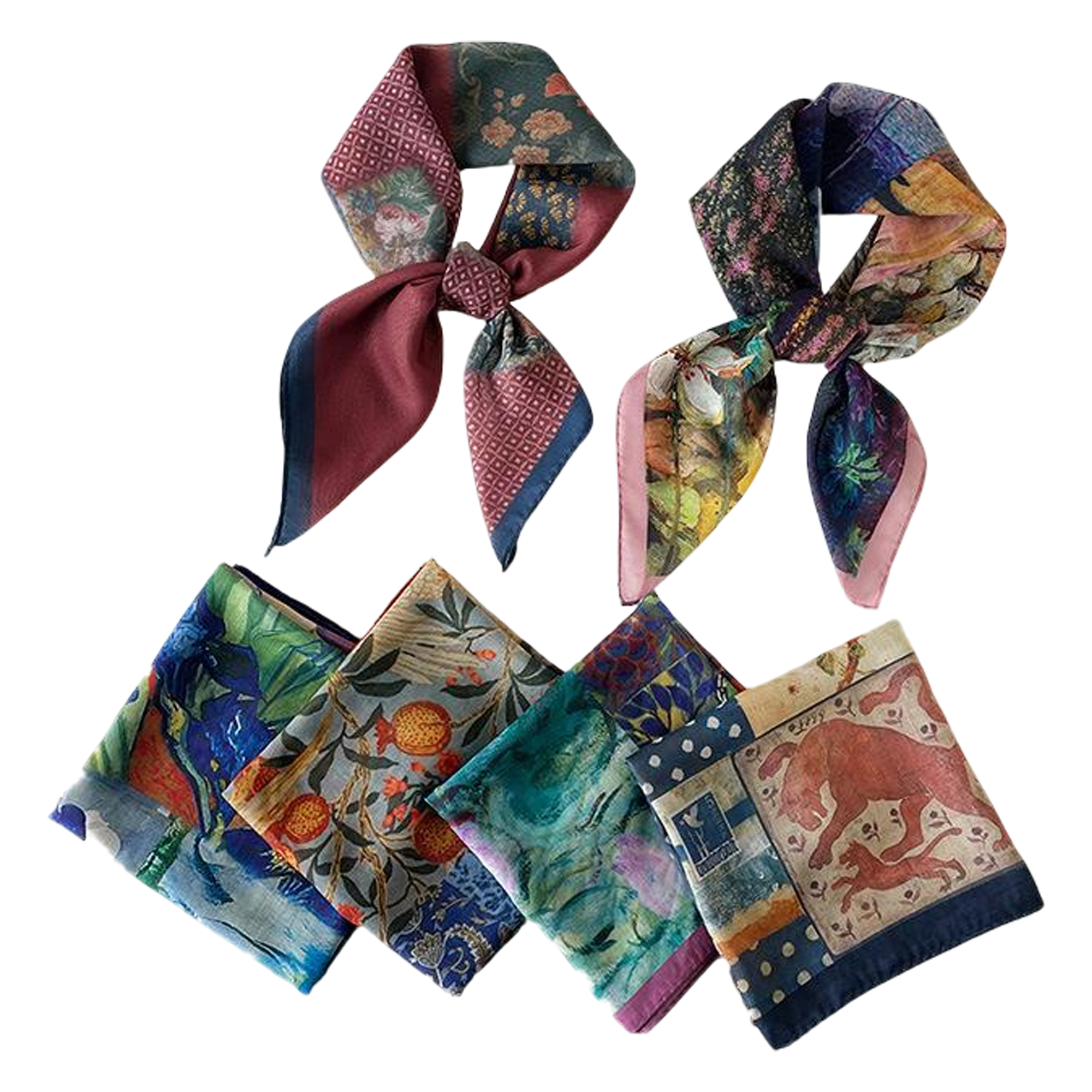 Custom-Made Mulberry Silk Decorative Scarf 3