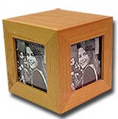 Alder Wood Photo Cube 2