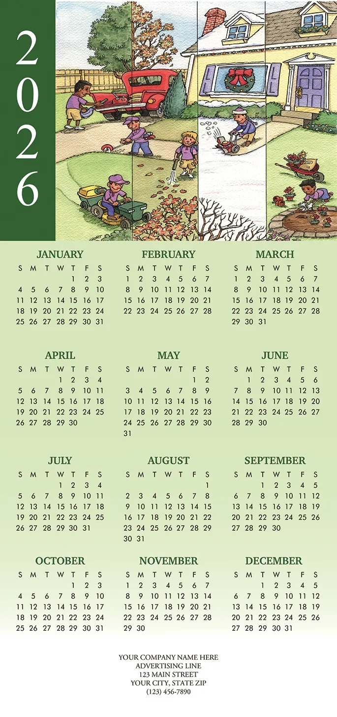 All Year-Round Landscaping Calendar Cards