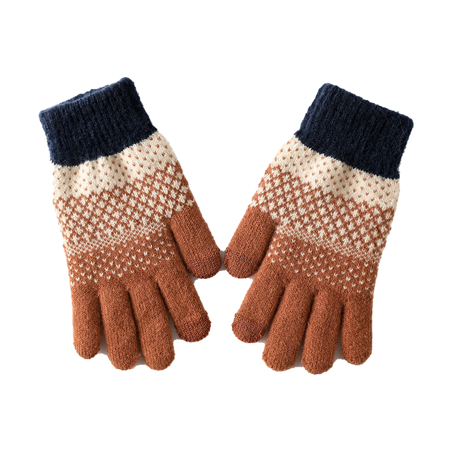 Jacquard Knit Warm Gloves 3