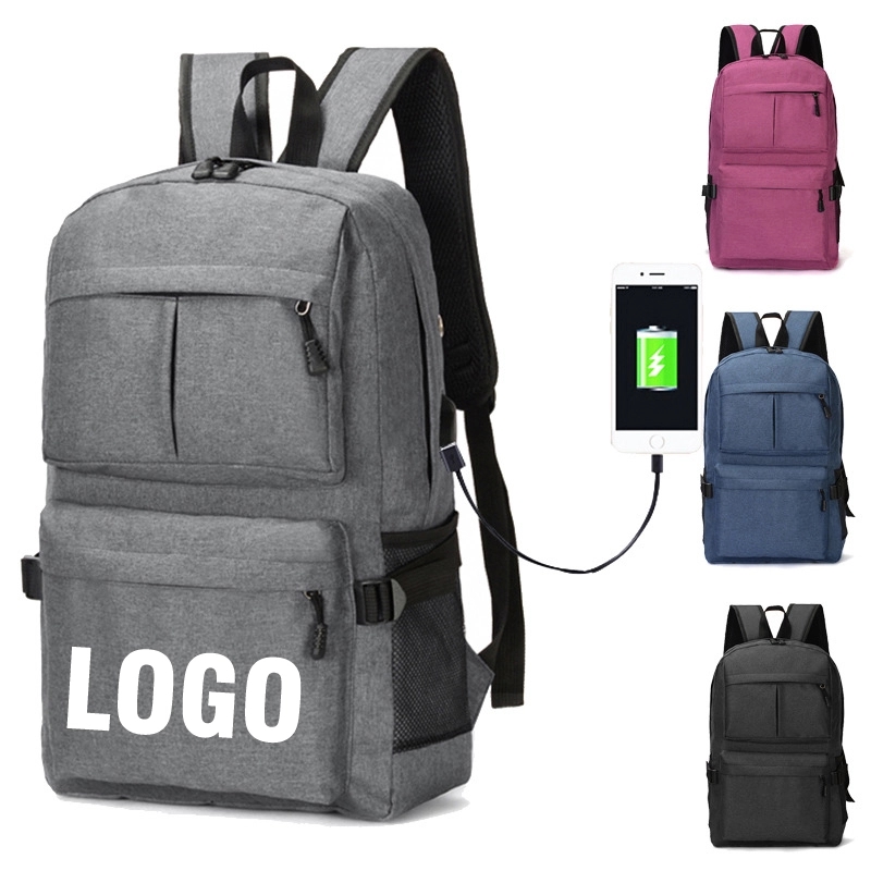 Custom Waterproof Laptop Backpack with USB Charging Port 3