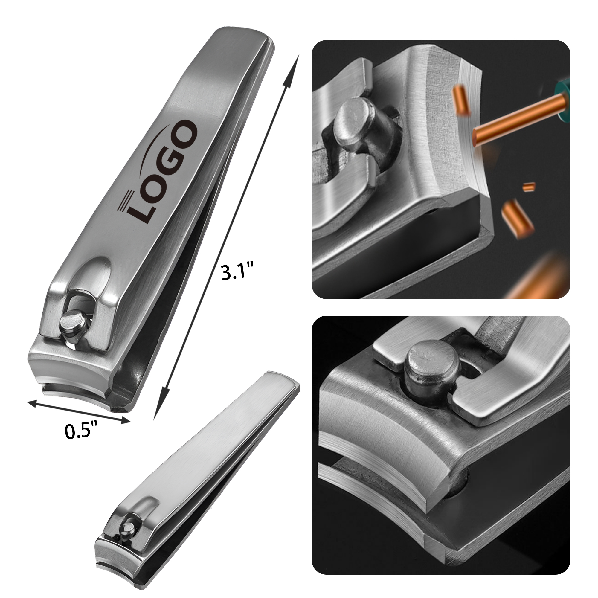Sharp Stainless Steel Nail Clippers 3