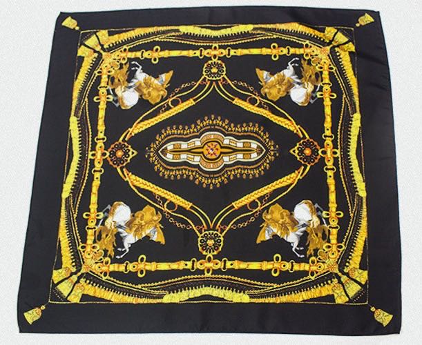 23"x 23"--Custom Silk Square Scarf w/ Fashion Pattern 1