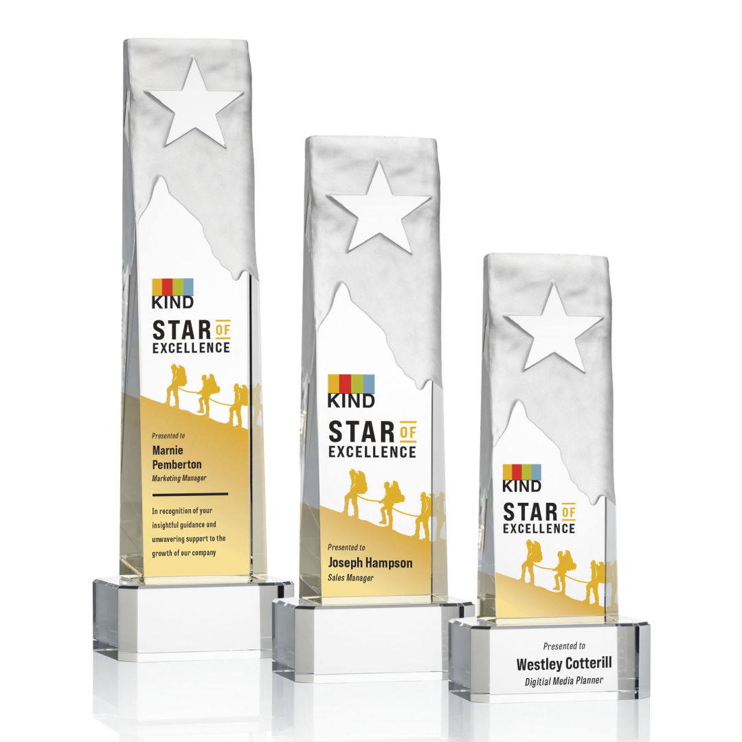 Stapleton Star VividPrint™ Award on Base - Clear