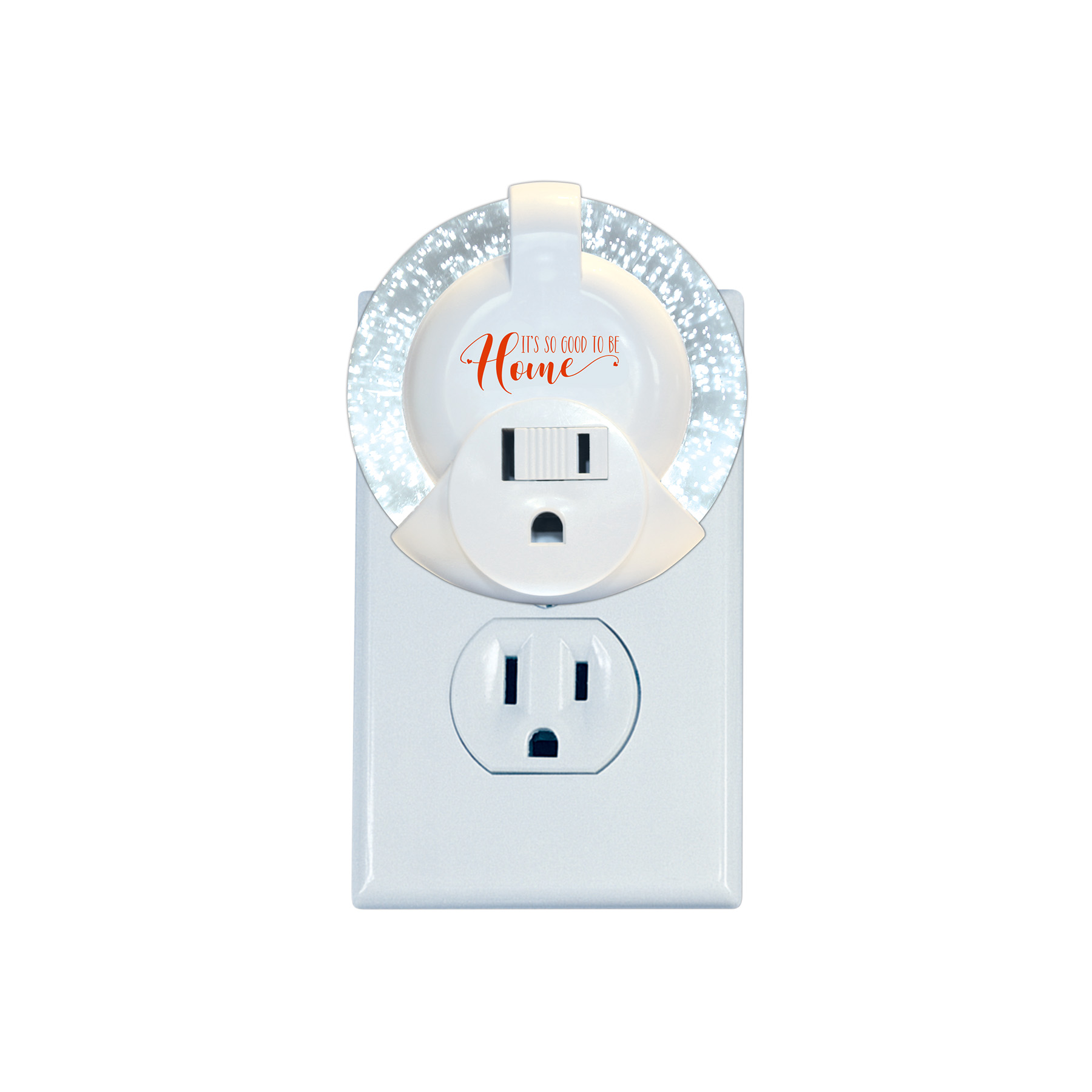 LED Sparkle Night Light with Outlet 9