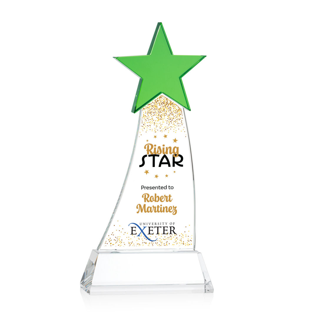 Manolita VividPrint™ Award - Green/Clear 2