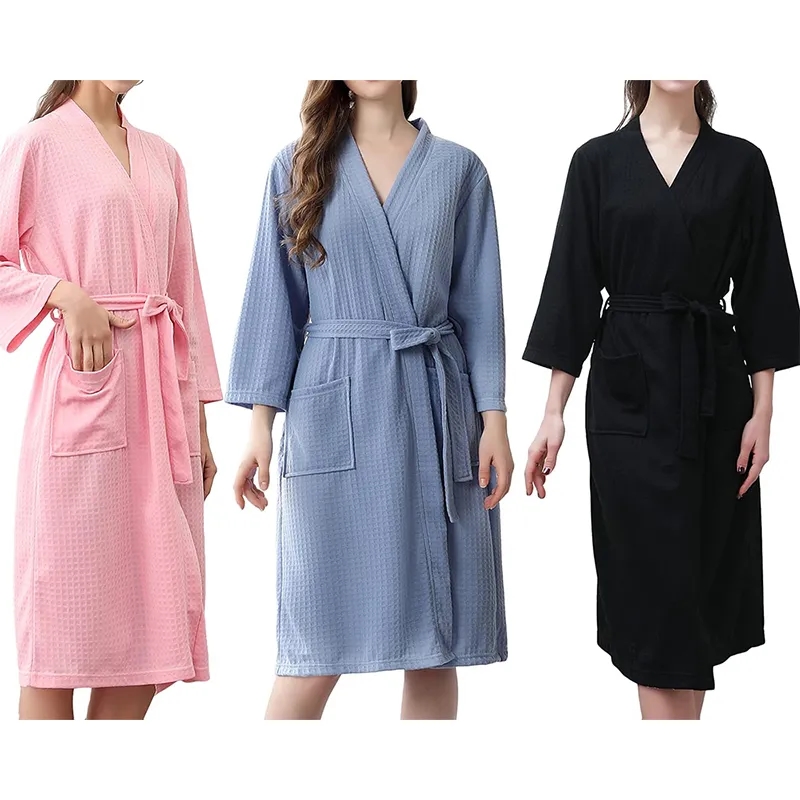 Waffle Robe Women 4