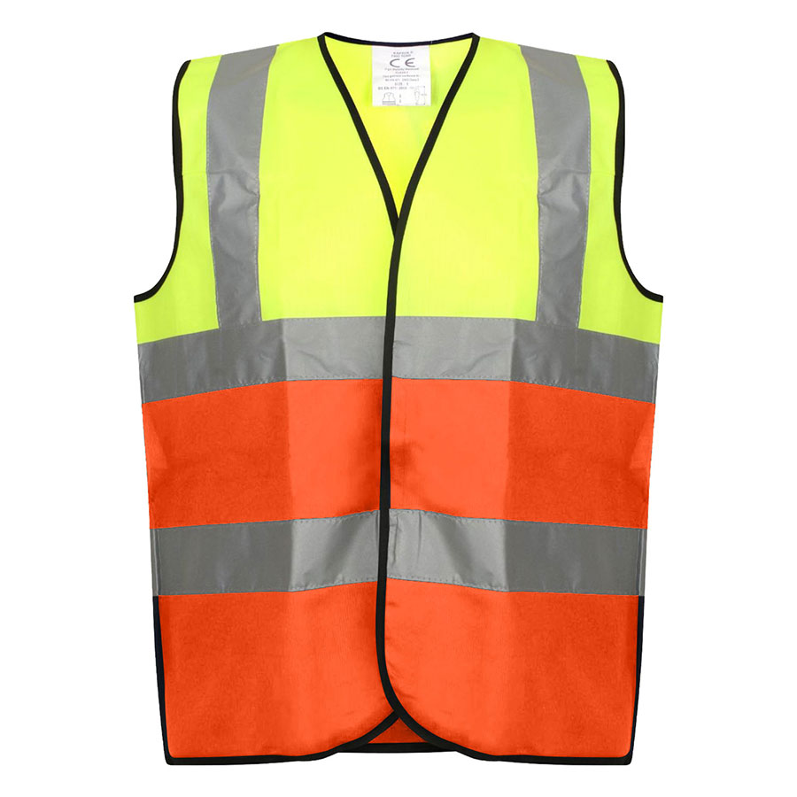 VISIPRO Unisex Hook & Loop Reflective Colorblock Safety Vest 5
