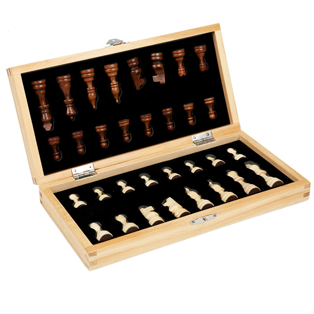 2 In 1 Foldable Wooden Magnetic Chess Set 2