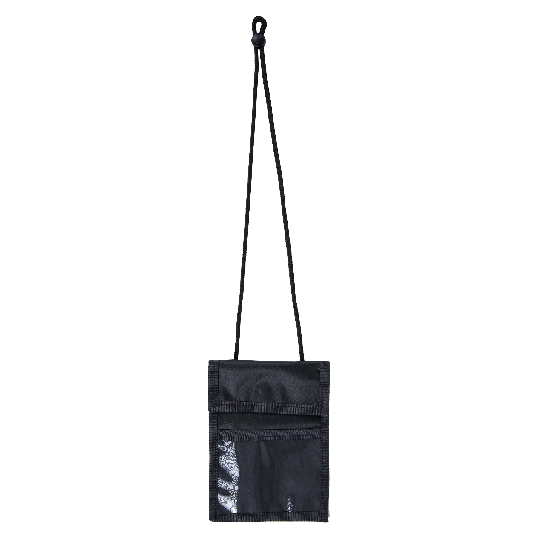 Premium Clear Window Pouch Wallet With Lanyard W/Back Pen Holder 12