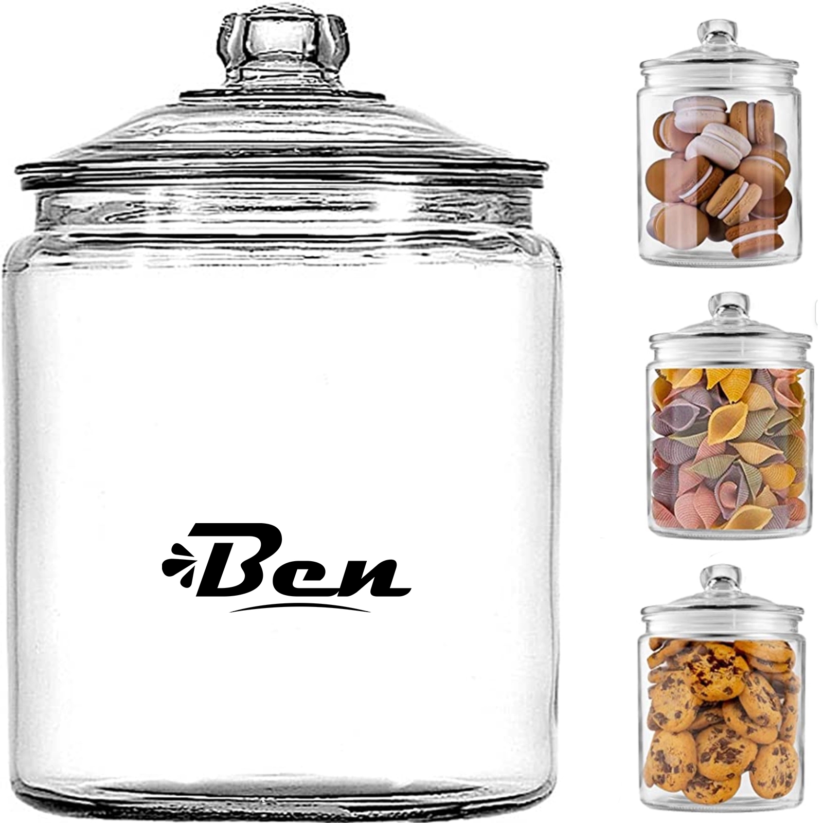 1 L Heritage Hill Glass Jar With Lid 1