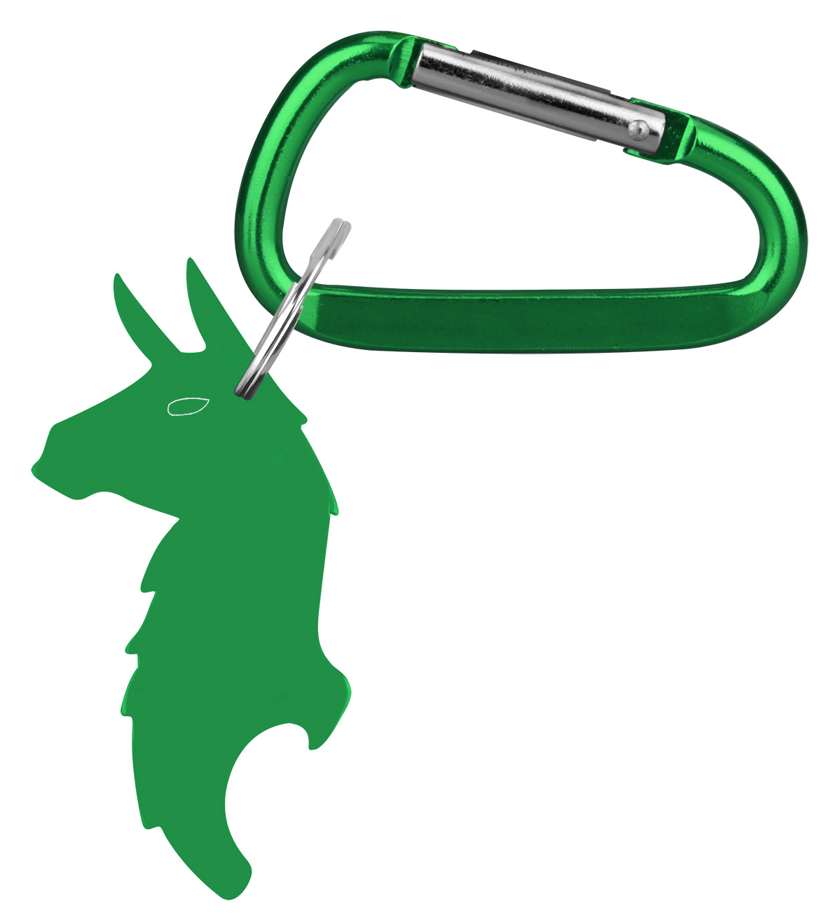 Llama Shape Bottle Opener Key Ring with Carabiner 1