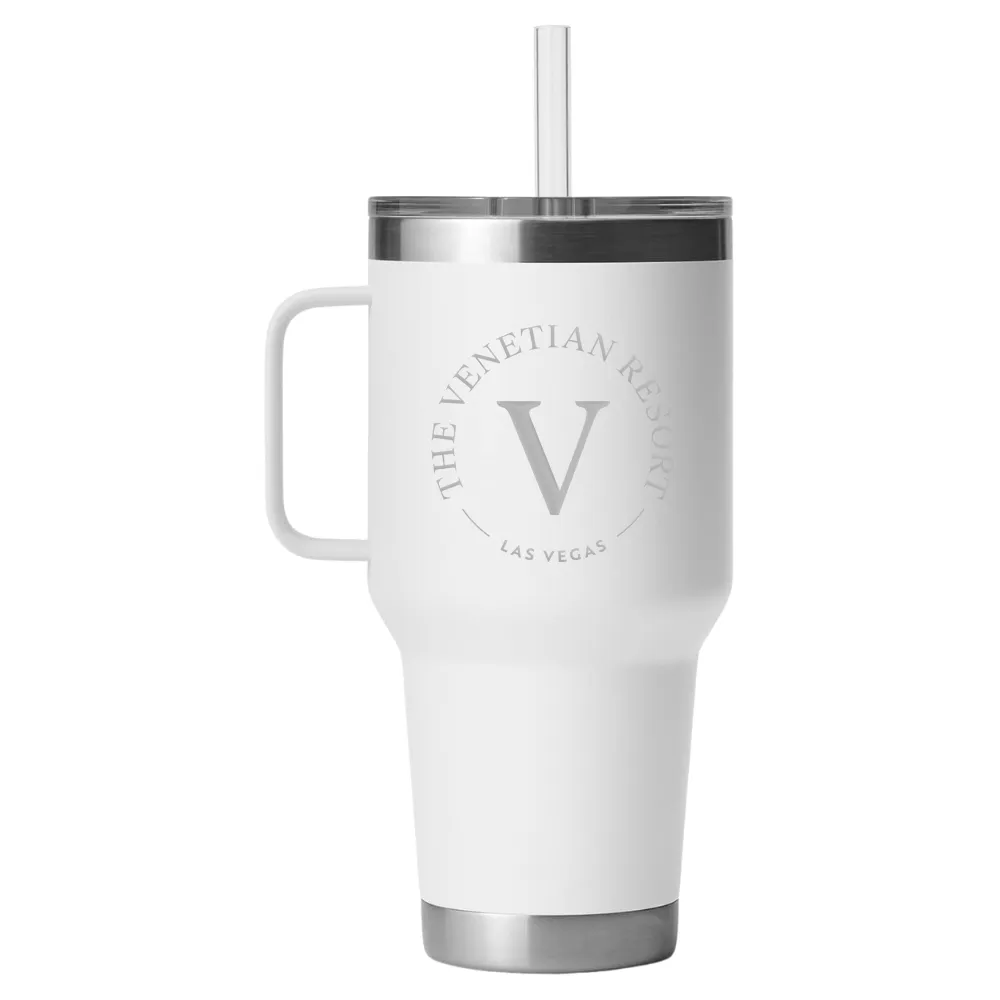 35oz. Insulated Tumbler with Handle and Straw 1