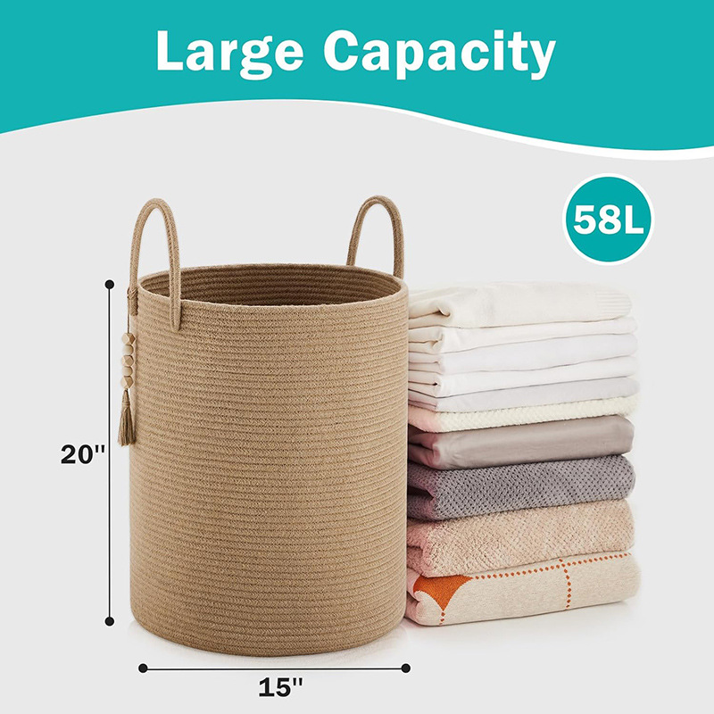 Laundry Basket Jute 6