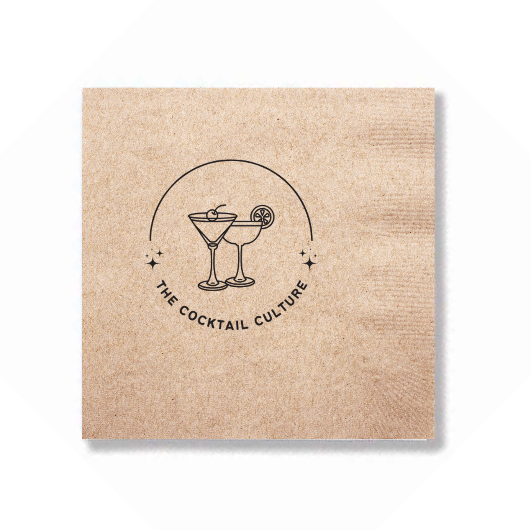 1-Ply Kraft Beverage Napkin