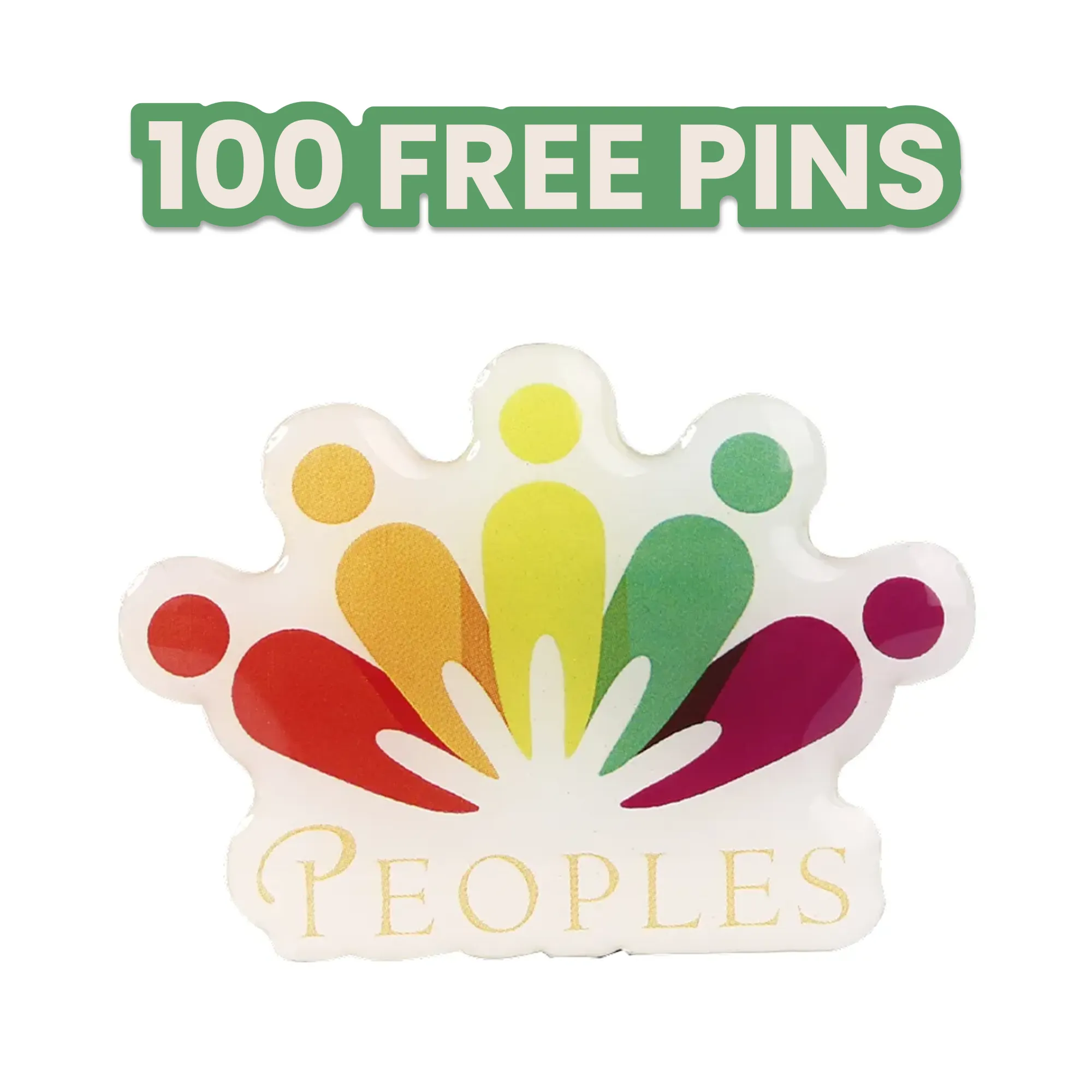 Flashing Acrylic Lapel Pin 1