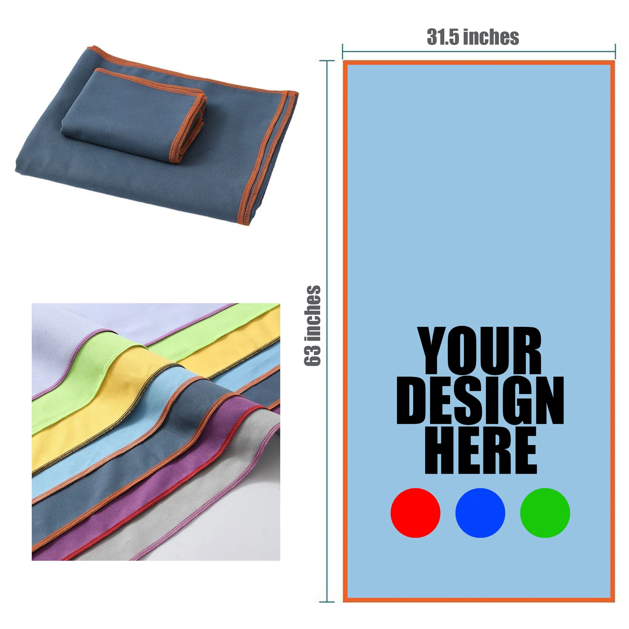 Soft Full-Color Beach Towel 3