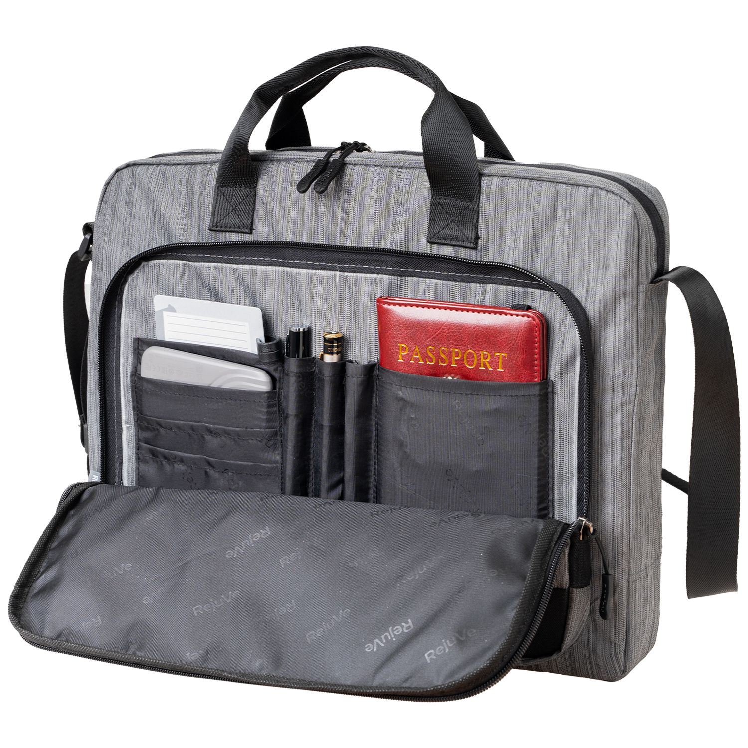 RejuVe® METRO Recycled Heather Business Executive 16" Laptop  Brief Bag 5