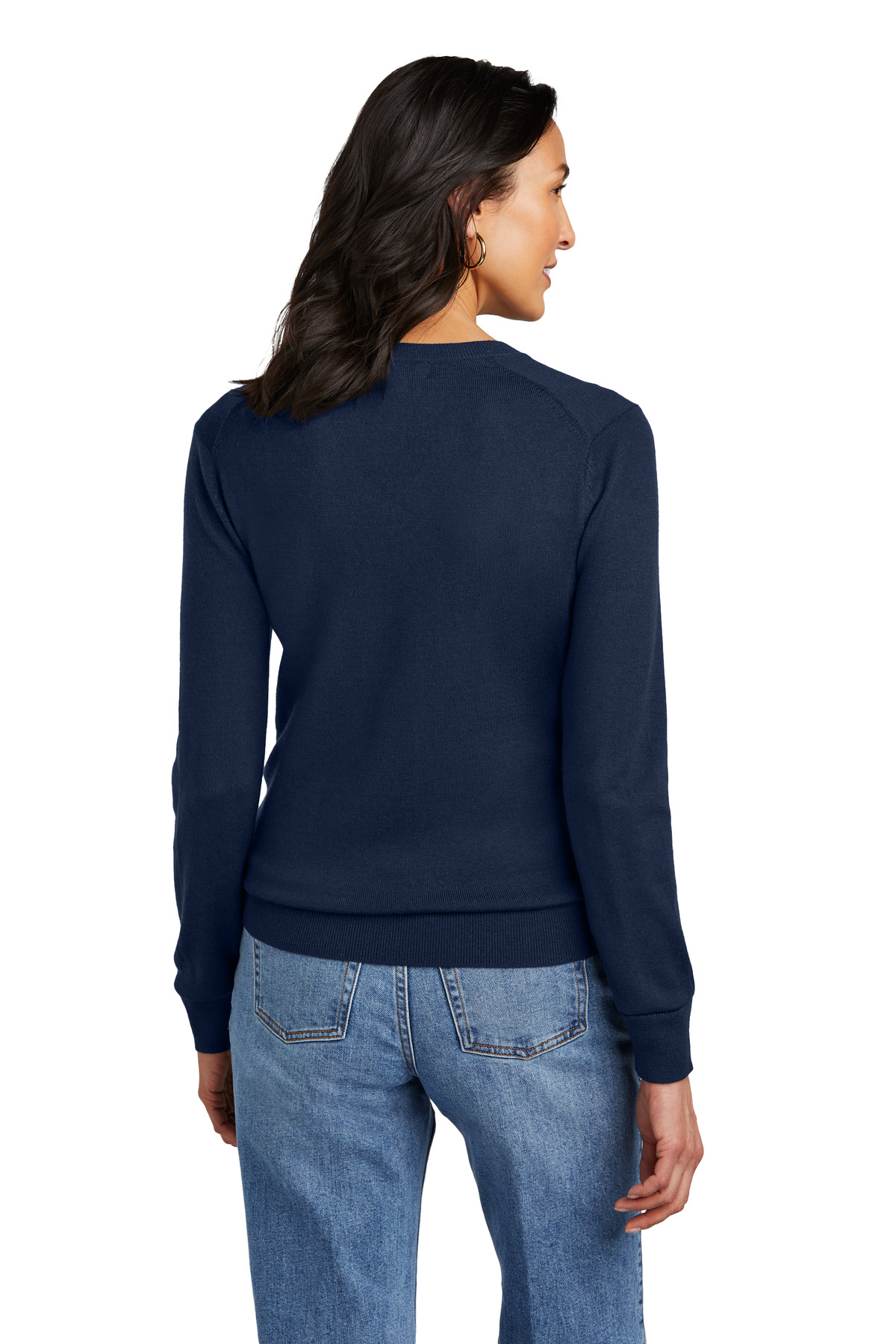 Brooks Brothers Women's Washable Merino V-Neck Sweater BB18411 22