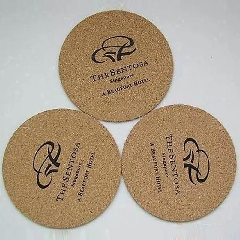 Round Cork Coasters 1