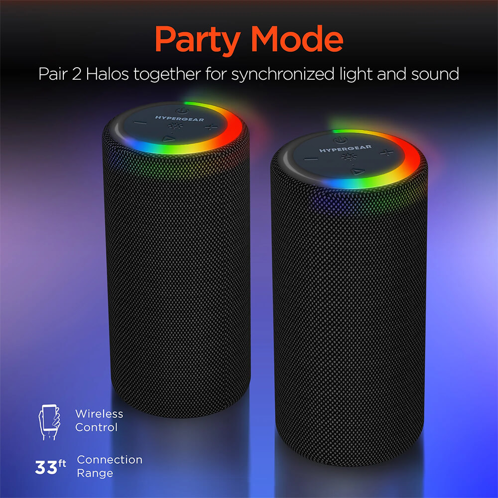 Halo XL Waterproof LED Wireless Speaker