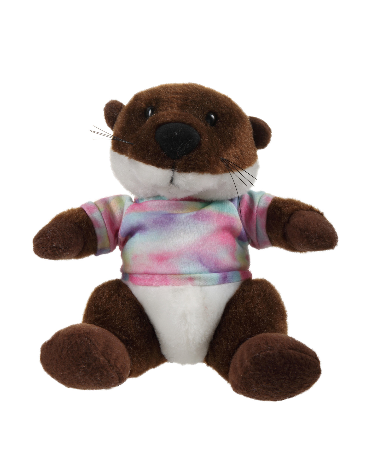 Soft Plush Stuffed Sitting Otter wearing a T-Shirt 10