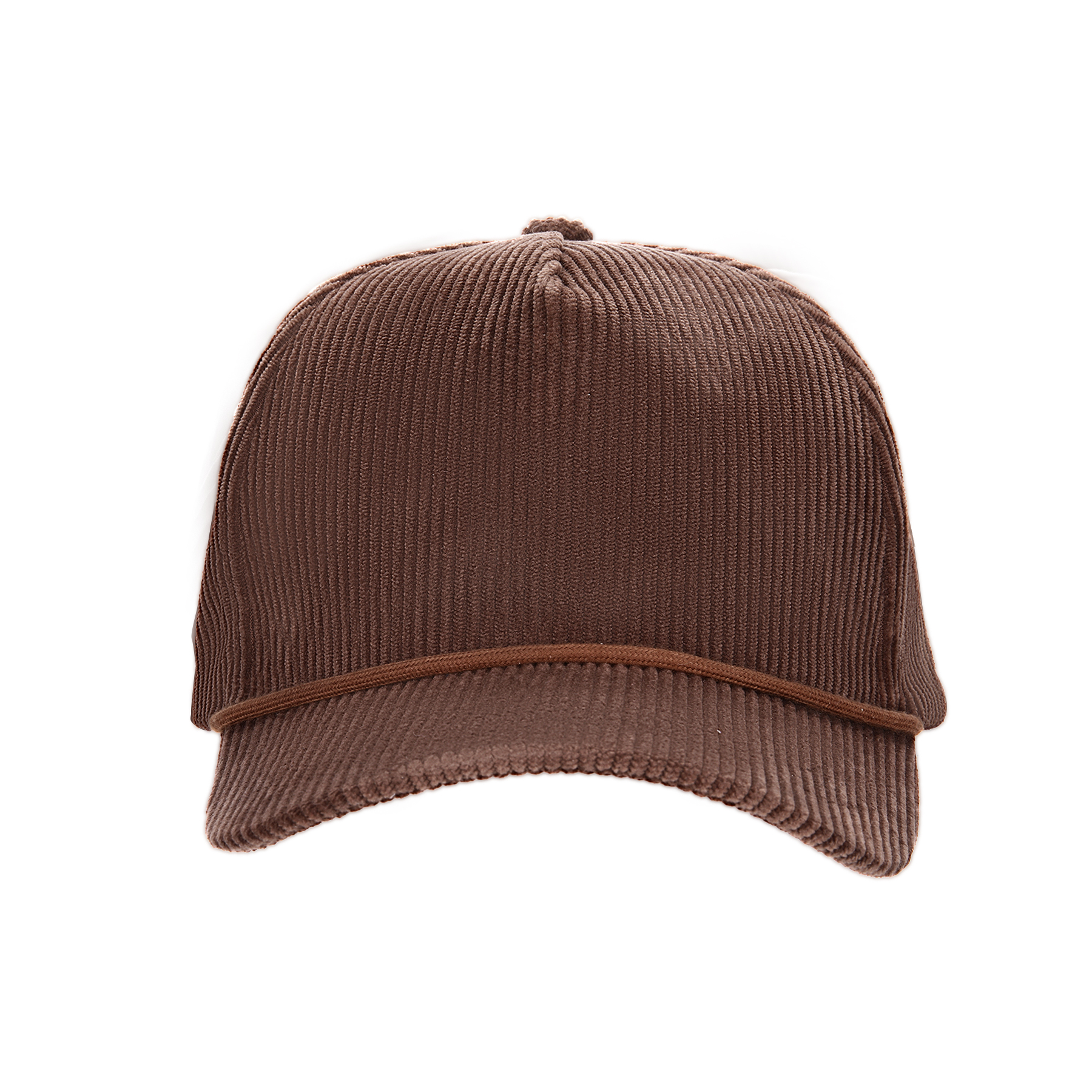 5 Panel Corduroy Sports Cap With Rope Visor And Adjustable Brass Buckle 9