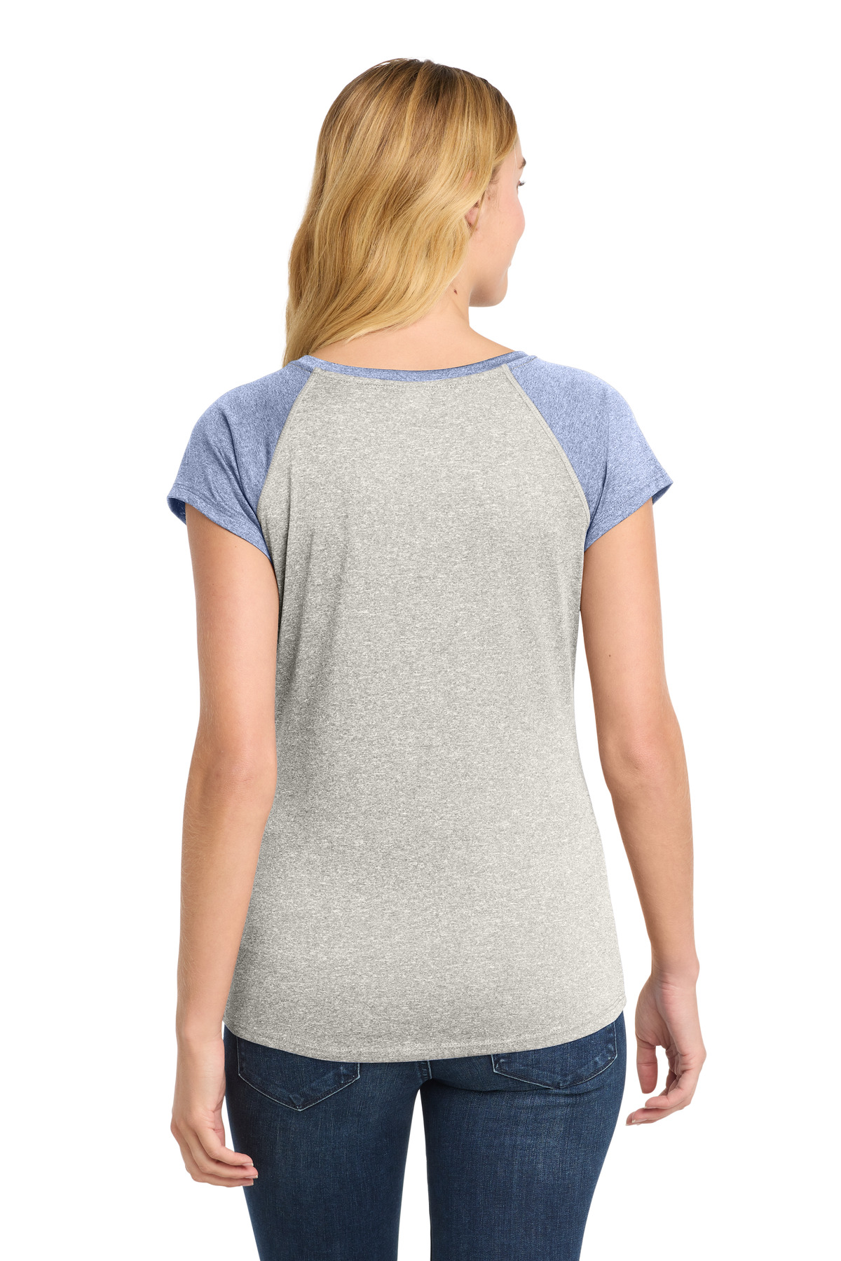 Sport-Tek Women's Heather-On-Heather Contender Scoop Neck Tee. LST362 26