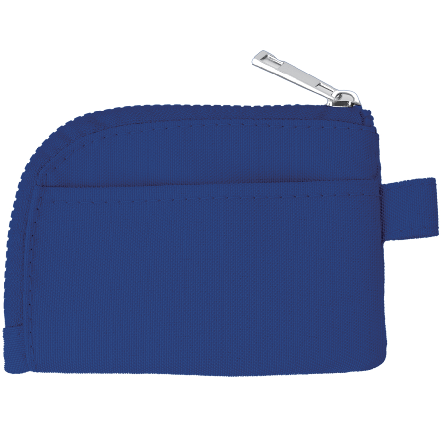 600D RPET Zippered Card Pouch w/ Clip - 4.7" x 3.3" 1