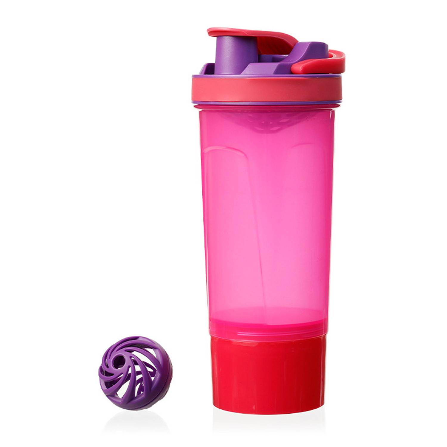 24oz Multifunction Protein Shake Bottle w/ Mixing Ball 7