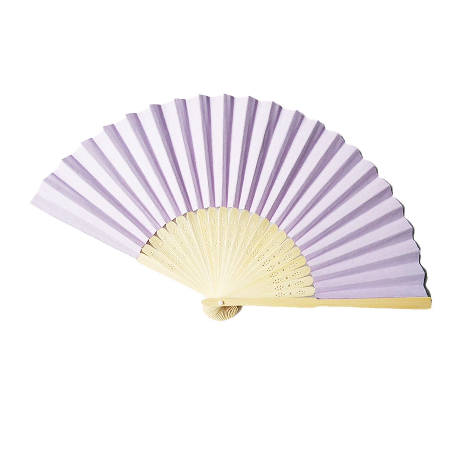 Full-Color Foldable Paper Bamboo Hand Fan 4