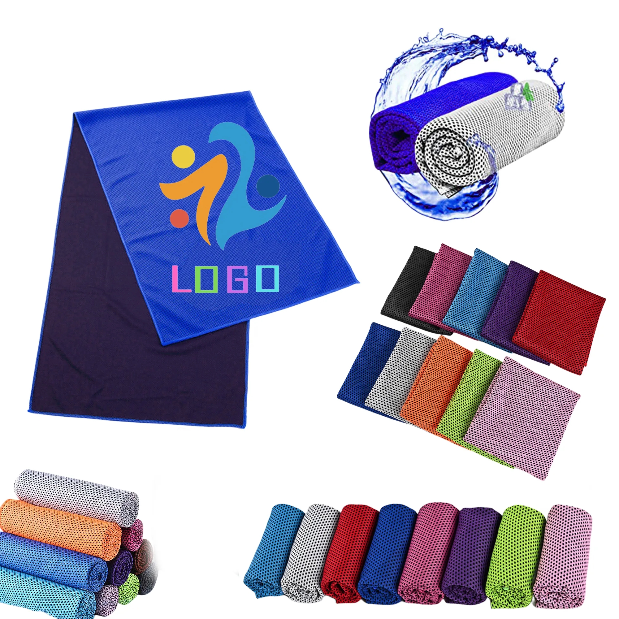 MOQ 100 Soft Breathable Chilly Microfiber Ice Towel for Yoga 2