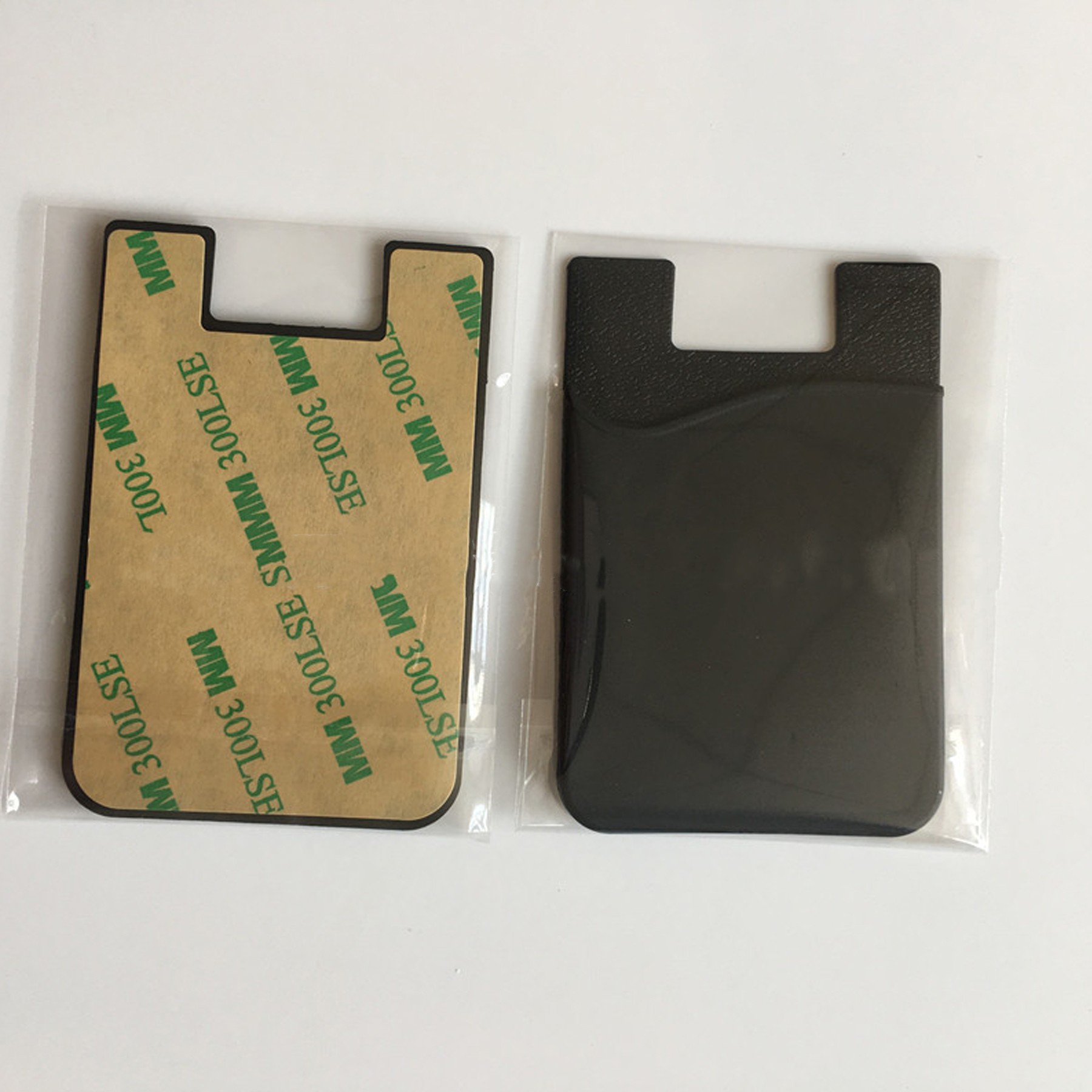 15 Colors Optional Silicone Card Holder Wallet With Adhesive Back 4