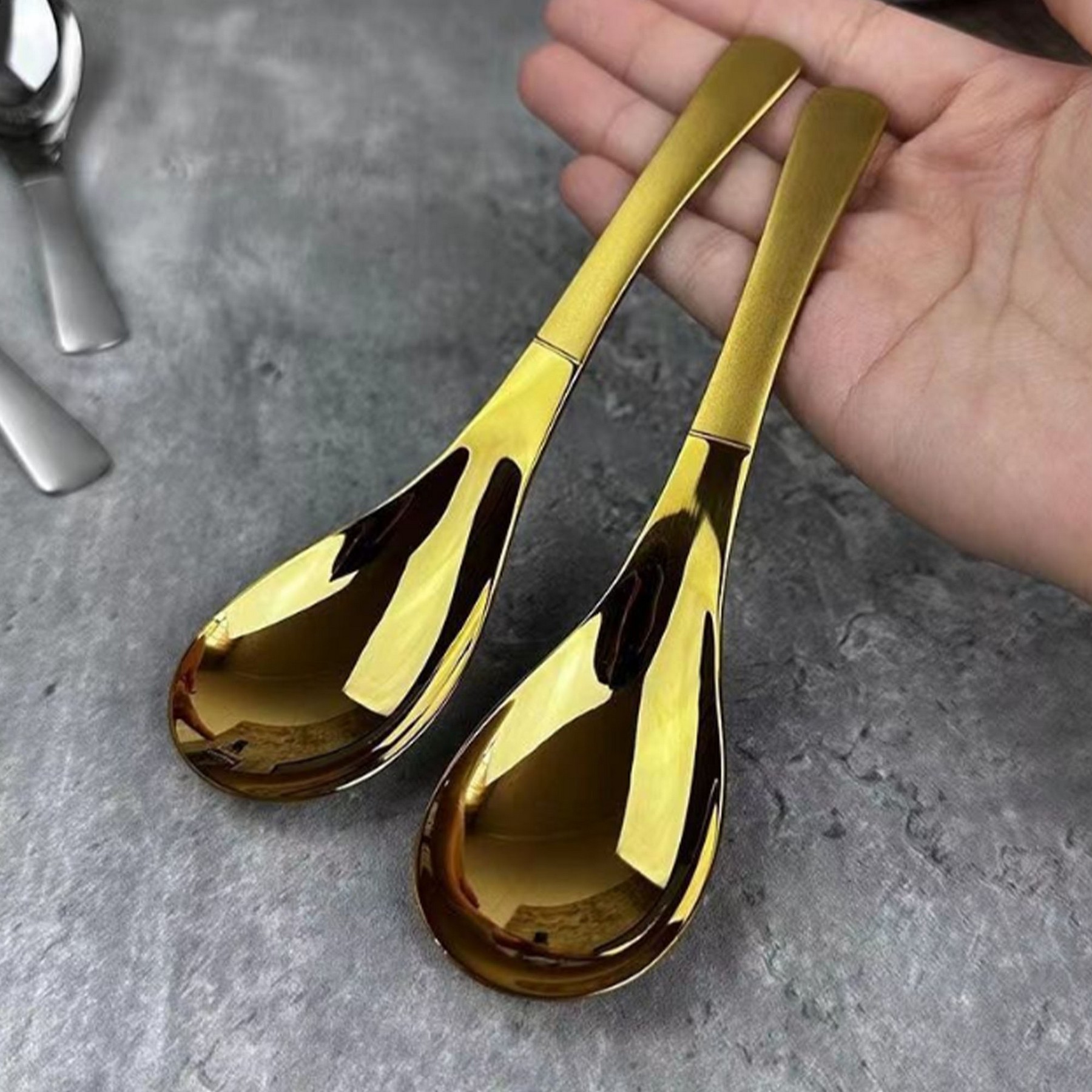 Stainless Steel Serving Tablespoons 2