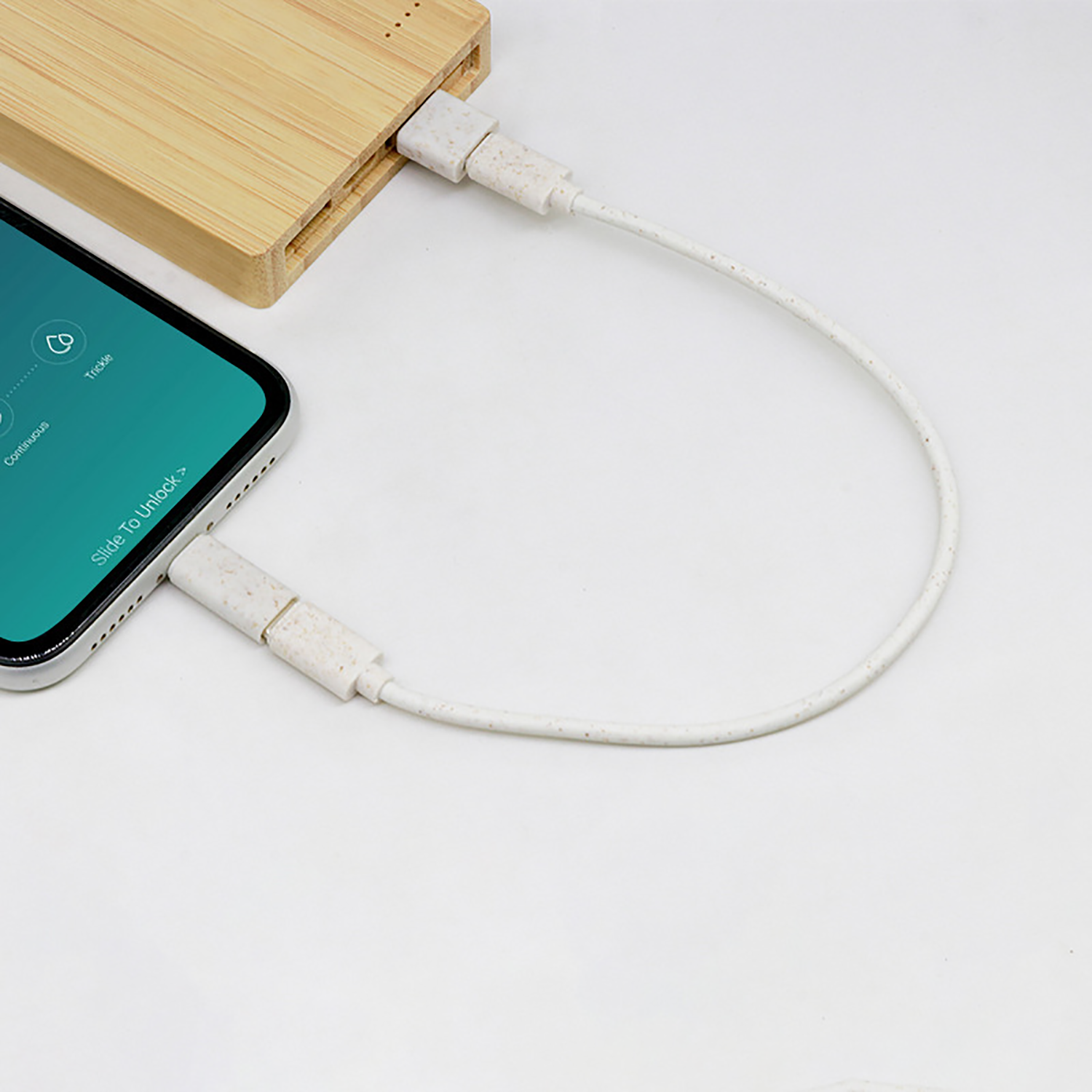 Round Bamboo Data Cable Storage Box 5