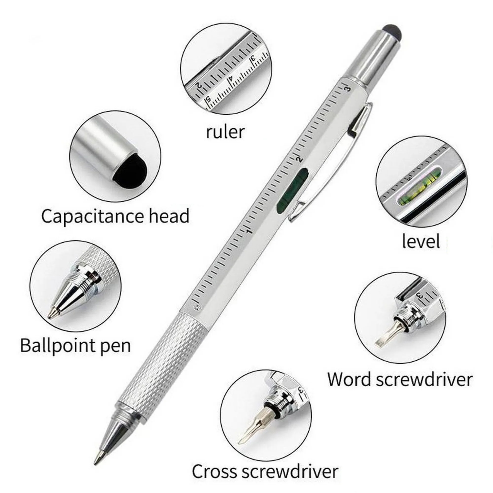 Multi Functional Screwdriver Pen with Scale Ruler" 5