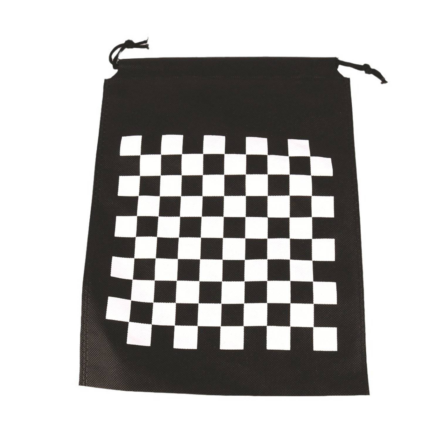 Portable Wooden Chess Set w/ Drawstring Pouch 5