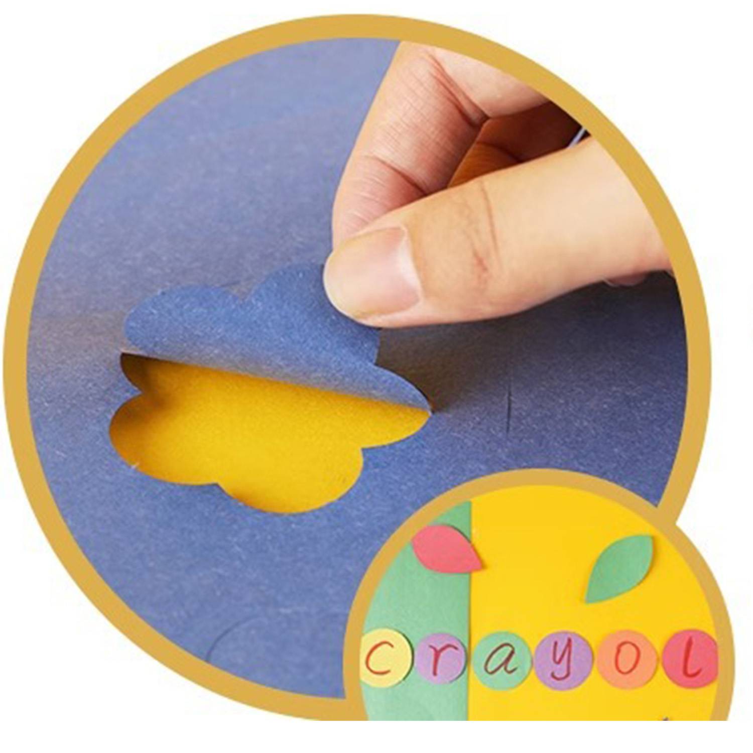 96 Sheets Kids' Foldable Construction Paper 4