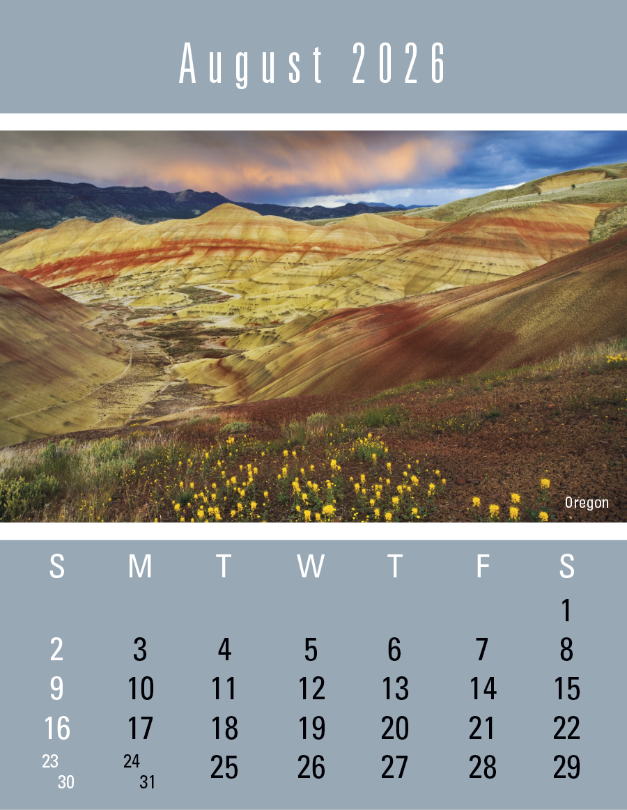 Press-N-Stick Scenic Calendar