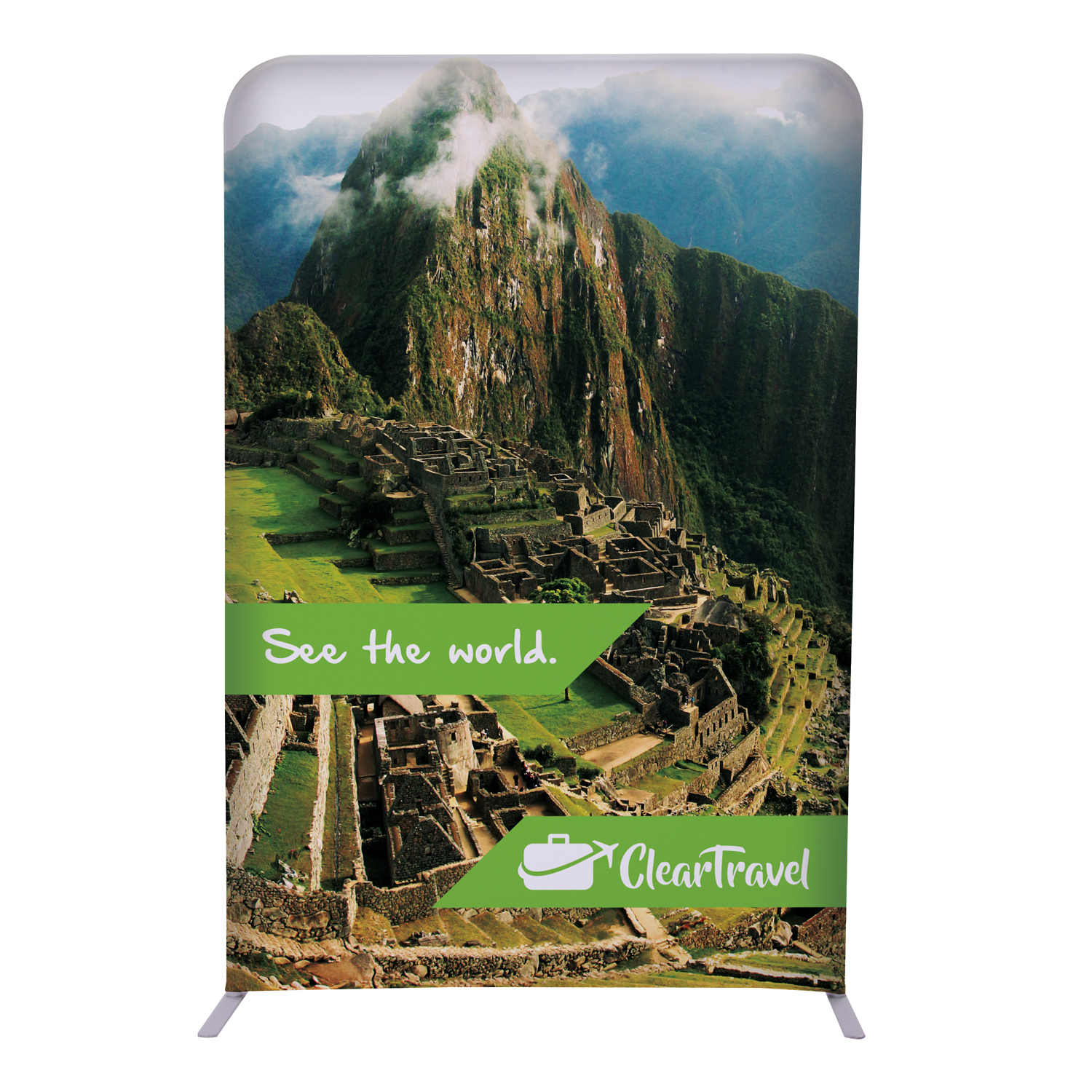 4'W x 72"H EuroFit™ Straight Wall Kit (Recycled Polyester Knit) 9