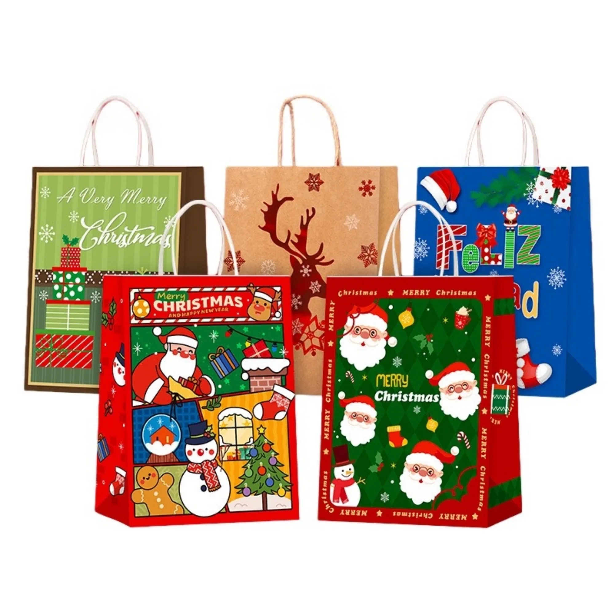 Kraft Paper Christmas Gift Bag 2