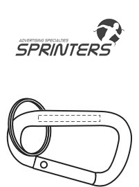 Carabiner W/ Woven Strap 17