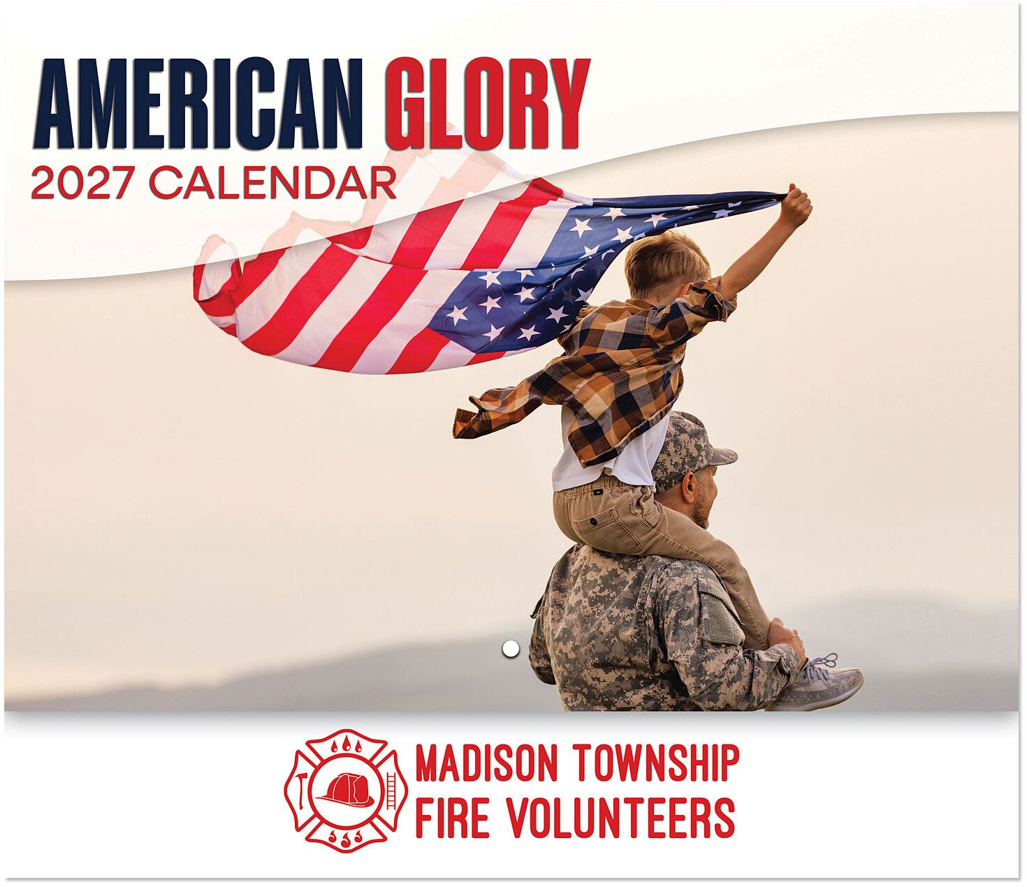 AMERICAN GLORY STAPLED WALL CALENDAR 12