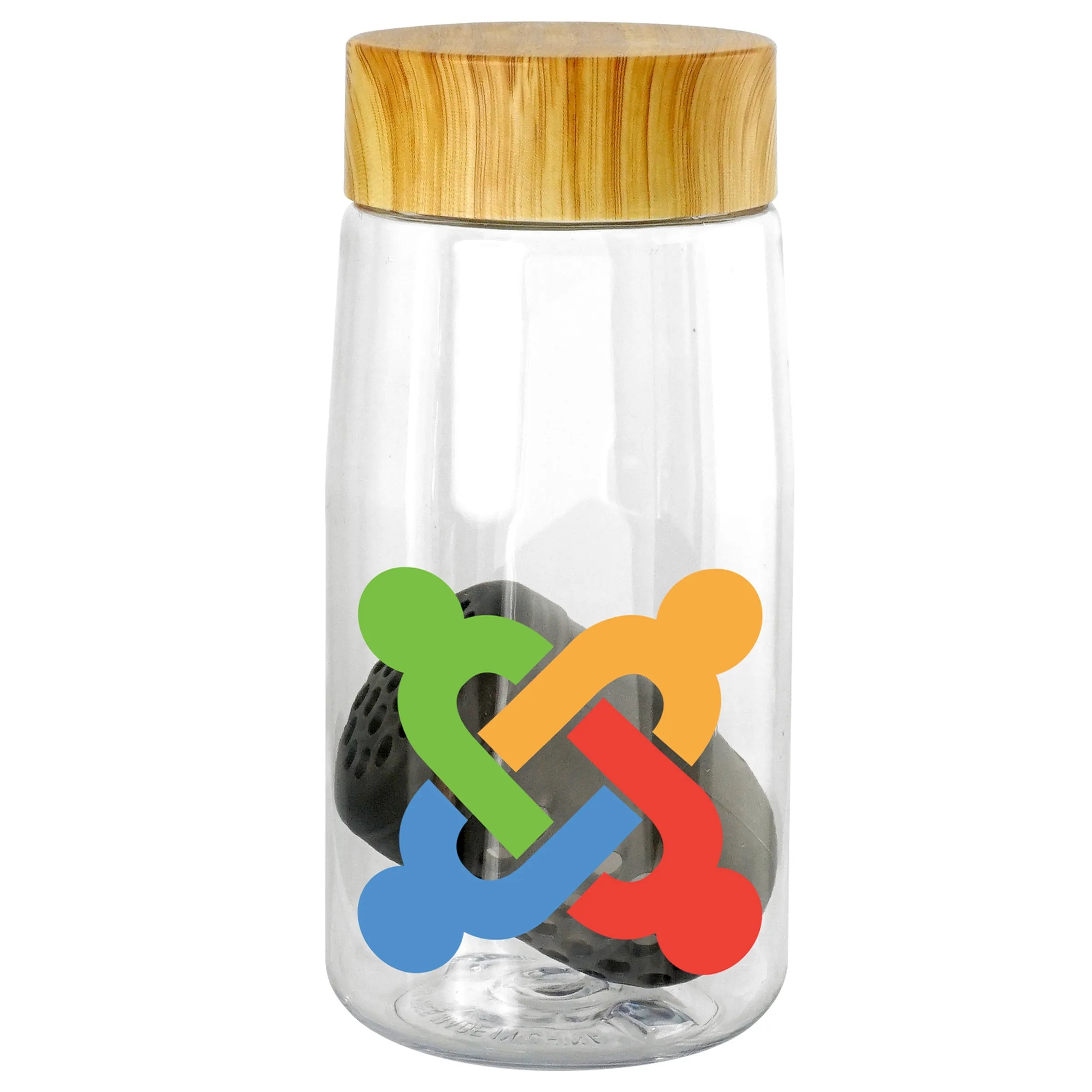 Bamboo Pattern 18 oz. Recycled Bottle with Floating Infuser 6
