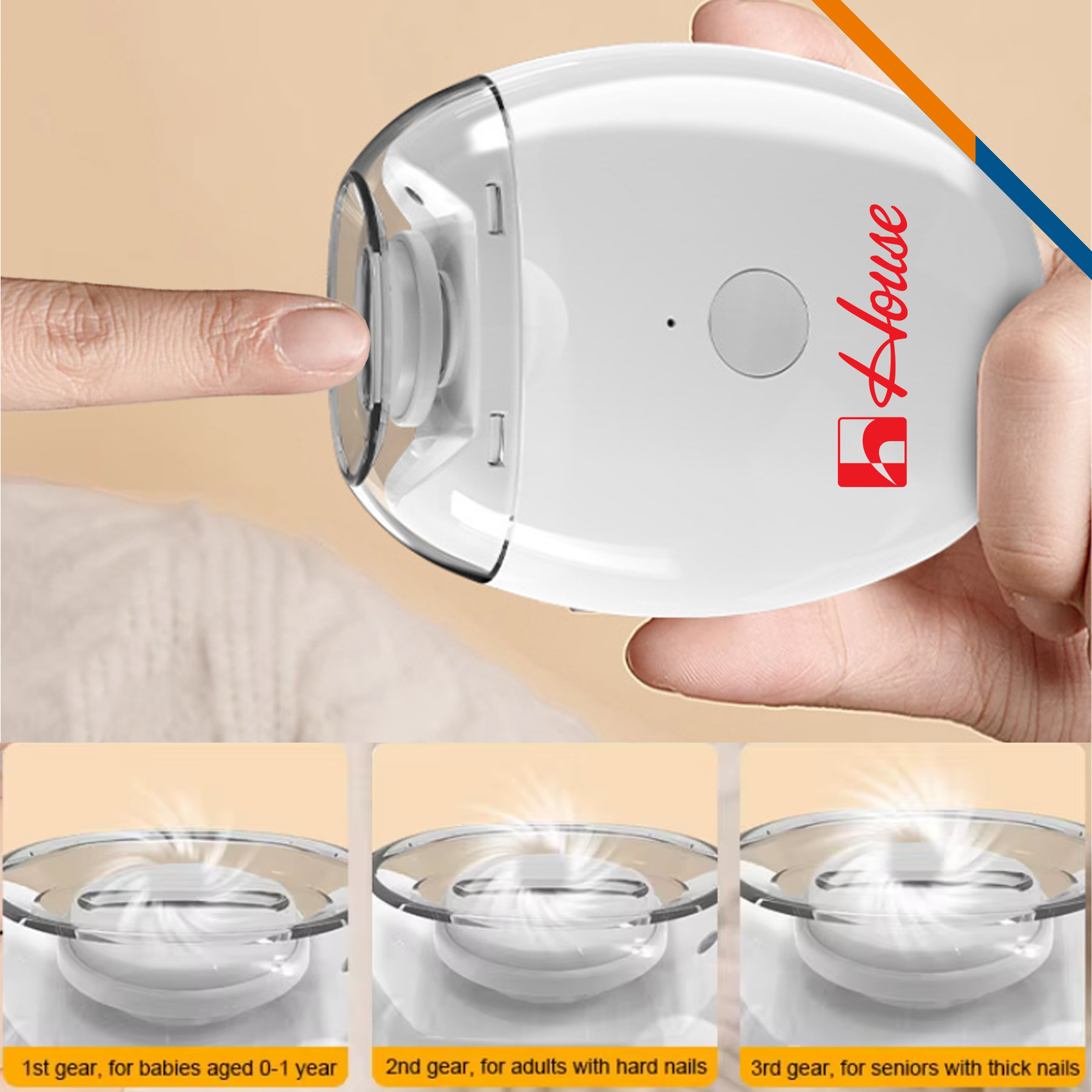 Amyas Rechargeable Electric Nail Trimmer 3