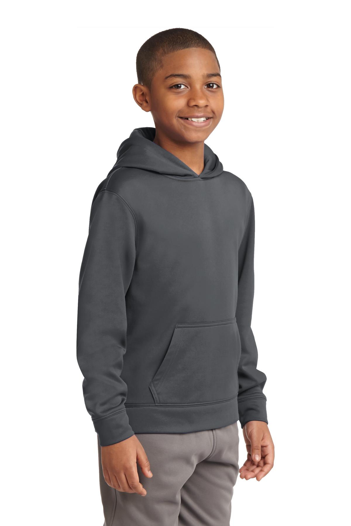 Sport-Tek® Youth Sport-Wick Fleece Hooded Pullover 19