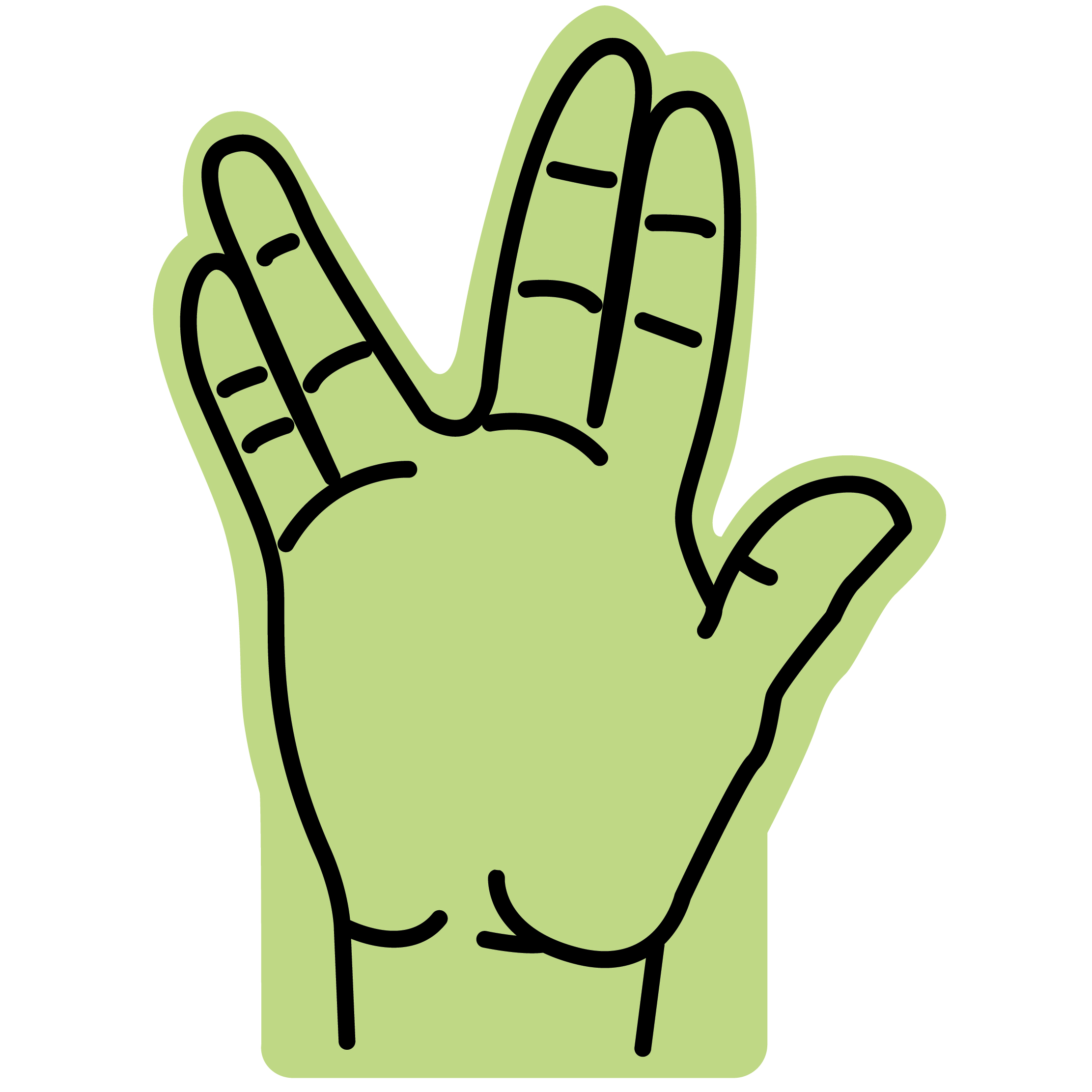 16" Foam Hand 8