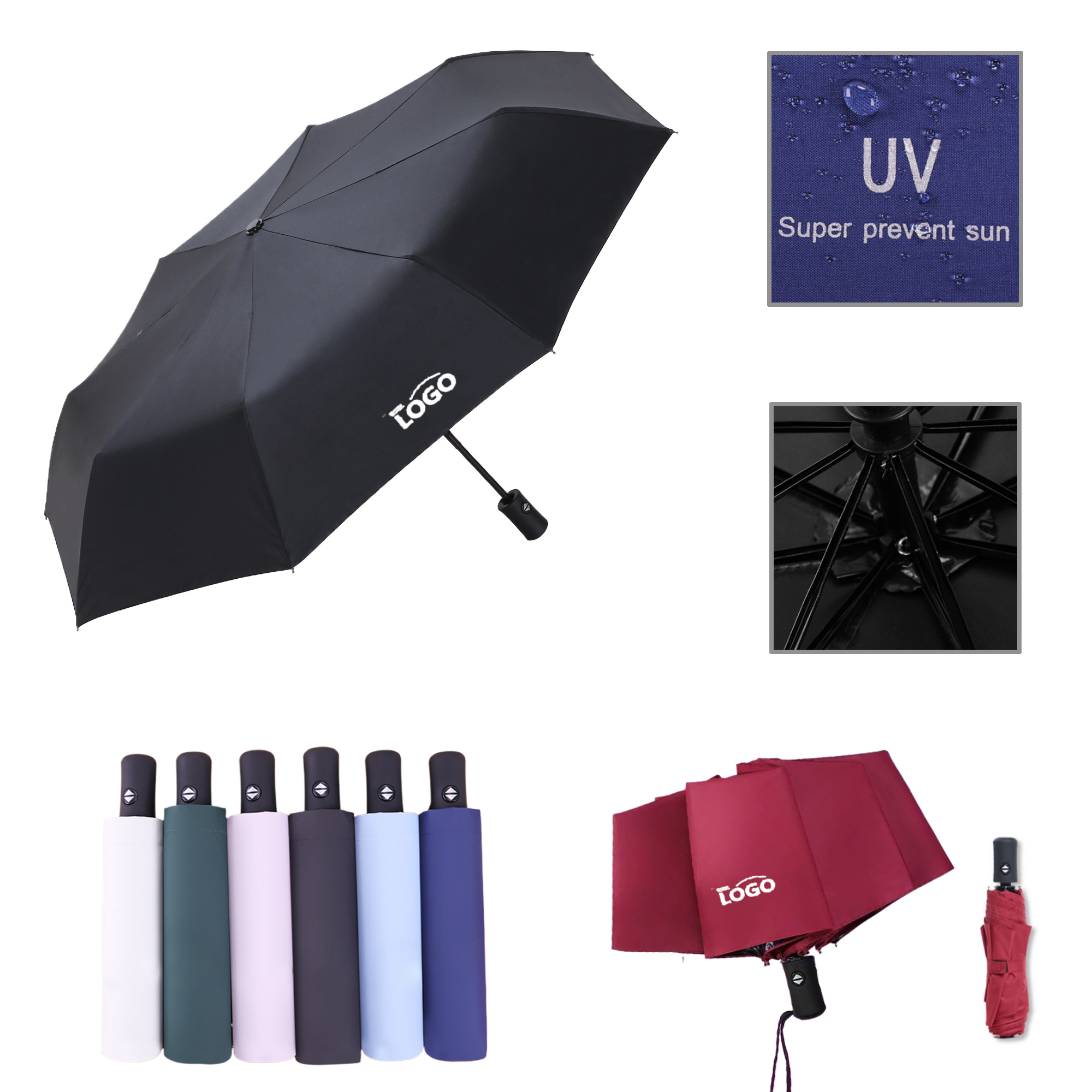 MOQ10 Versatile Automatic Folding Umbrella 5