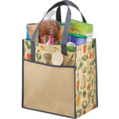Big Grocery Vintage Laminated Non-Woven Tote 20