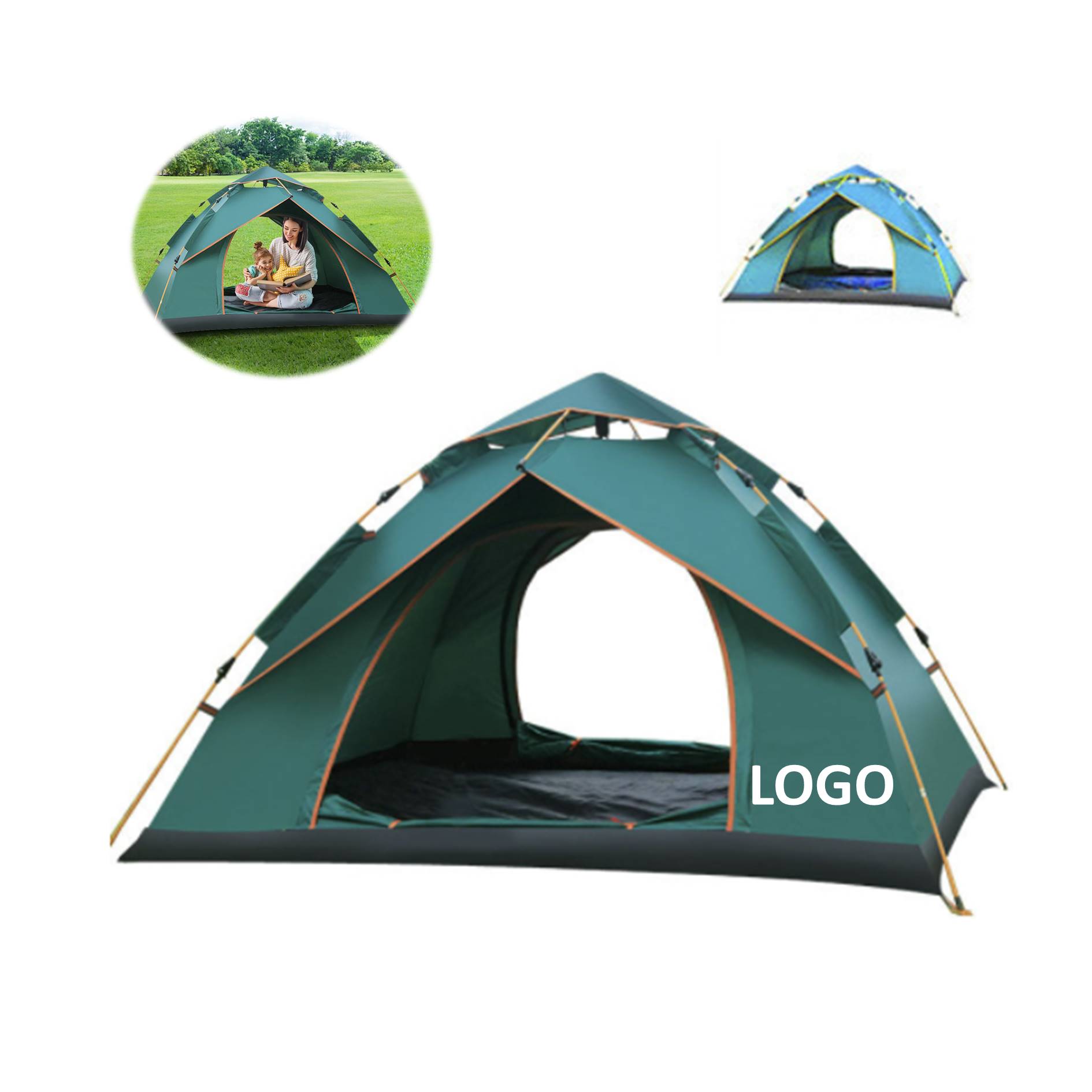 Outdoor Portable Rainproof Camping Tent 2